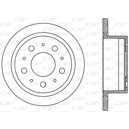 Brzdový kotúč OPEN PARTS BDA2386.10