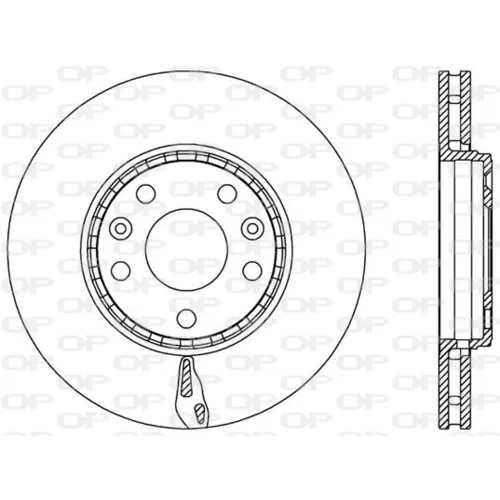 Brzdový kotúč OPEN PARTS BDA2546.20