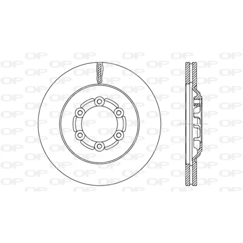 Brzdový kotúč OPEN PARTS BDA2711.20