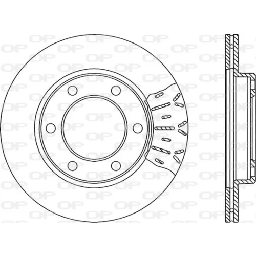 Brzdový kotúč OPEN PARTS BDR1833.20