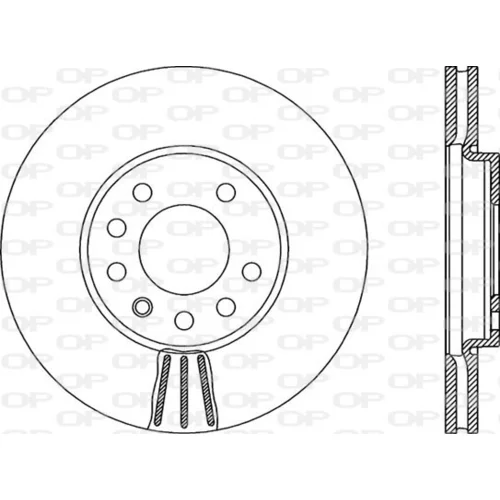 Brzdový kotúč OPEN PARTS BDR1991.20