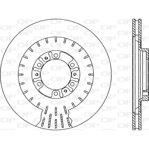 Brzdový kotúč OPEN PARTS BDR2125.20