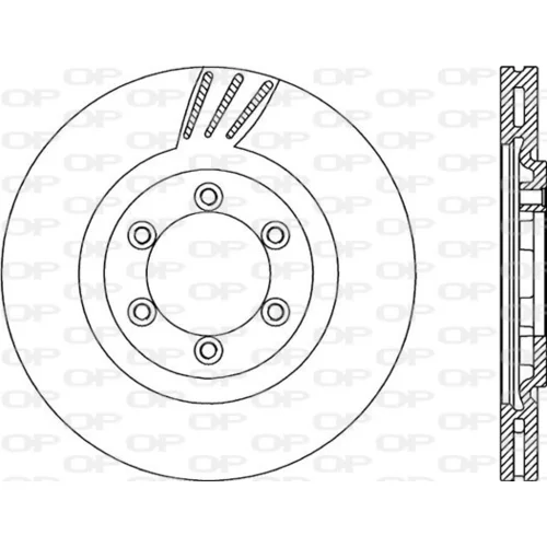 Brzdový kotúč OPEN PARTS BDR2229.20