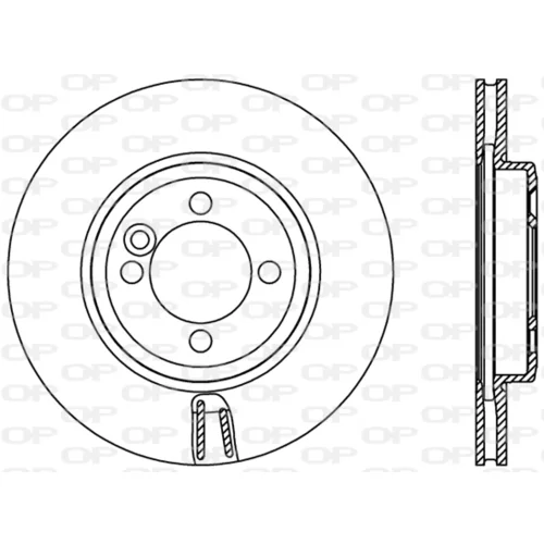 Brzdový kotúč OPEN PARTS BDR2399.20