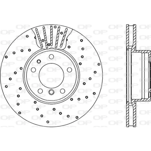 Brzdový kotúč OPEN PARTS BDRS1096.25