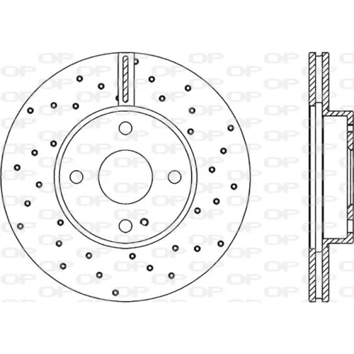 Brzdový kotúč OPEN PARTS BDRS1780.25
