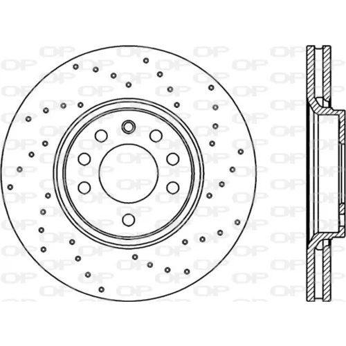 Brzdový kotúč OPEN PARTS BDRS1990.25