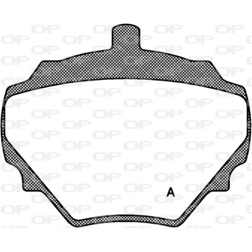 Sada brzdových platničiek kotúčovej brzdy OPEN PARTS BPA0052.10