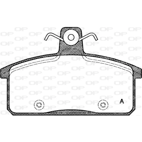 Sada brzdových platničiek kotúčovej brzdy OPEN PARTS BPA0128.50