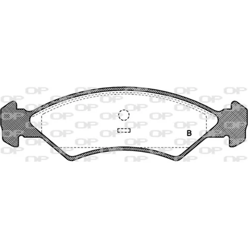 Sada brzdových platničiek kotúčovej brzdy BPA0168.00 (OPEN PARTS) - obr. 1