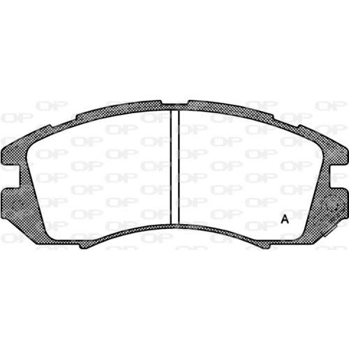 Sada brzdových platničiek kotúčovej brzdy OPEN PARTS BPA0191.12