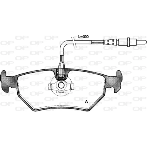 Sada brzdových platničiek kotúčovej brzdy OPEN PARTS BPA0265.32
