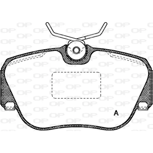 Sada brzdových platničiek kotúčovej brzdy OPEN PARTS BPA0284.00