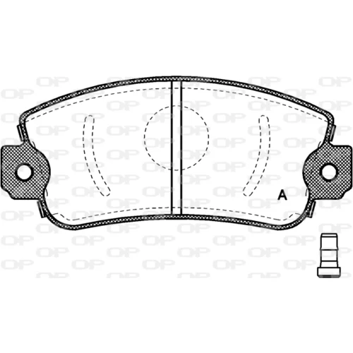 Sada brzdových platničiek kotúčovej brzdy OPEN PARTS BPA0372.02