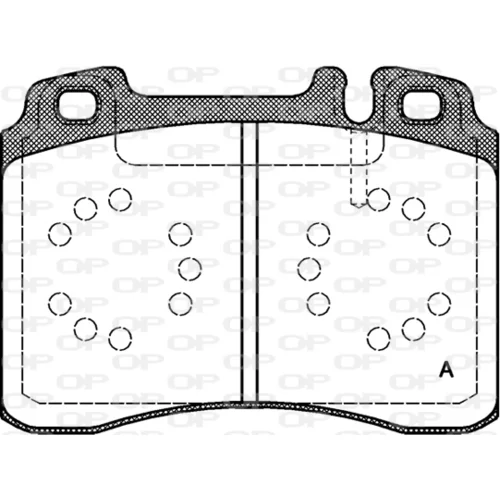 Sada brzdových platničiek kotúčovej brzdy OPEN PARTS BPA0379.20