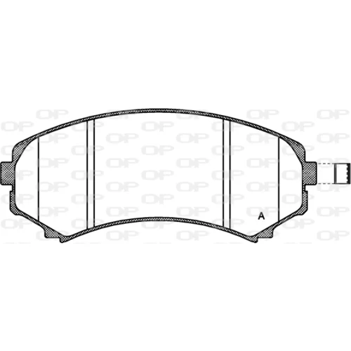 Sada brzdových platničiek kotúčovej brzdy OPEN PARTS BPA0396.10