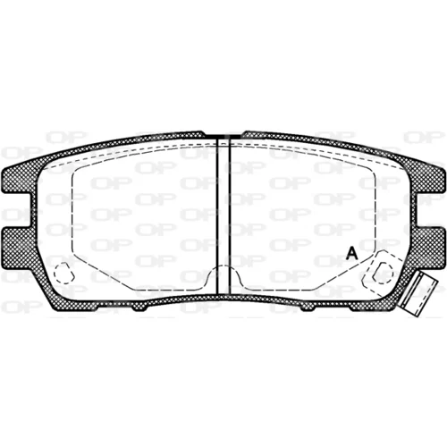 Sada brzdových platničiek kotúčovej brzdy OPEN PARTS BPA0405.02