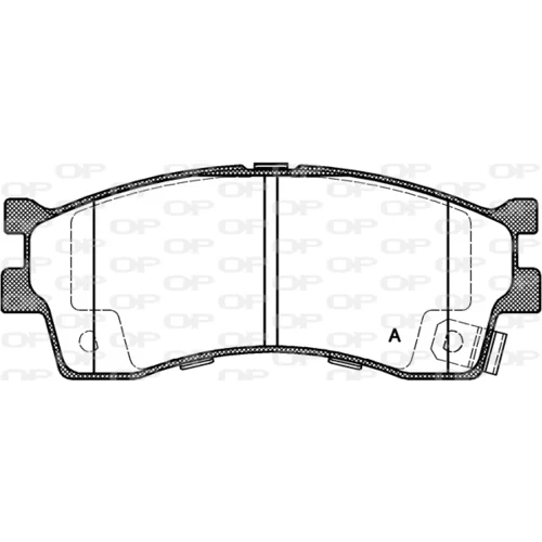 Sada brzdových platničiek kotúčovej brzdy OPEN PARTS BPA0415.32