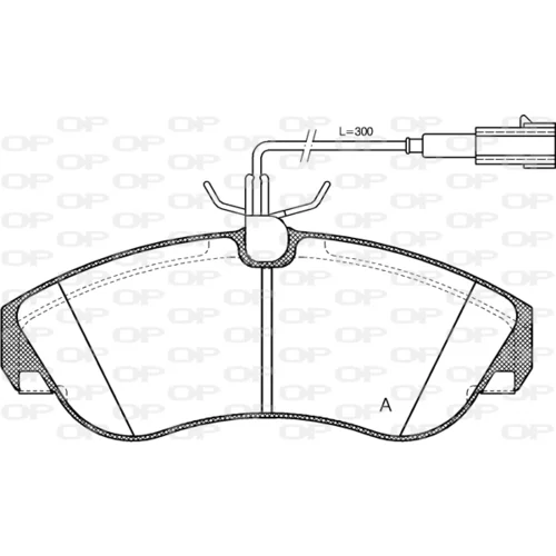 Sada brzdových platničiek kotúčovej brzdy OPEN PARTS BPA0487.11