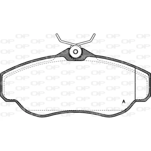 Sada brzdových platničiek kotúčovej brzdy OPEN PARTS BPA0576.00