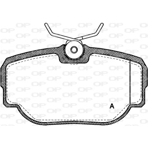 Sada brzdových platničiek kotúčovej brzdy OPEN PARTS BPA0577.00