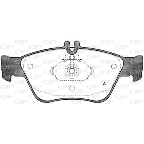 Sada brzdových platničiek kotúčovej brzdy OPEN PARTS BPA0586.00