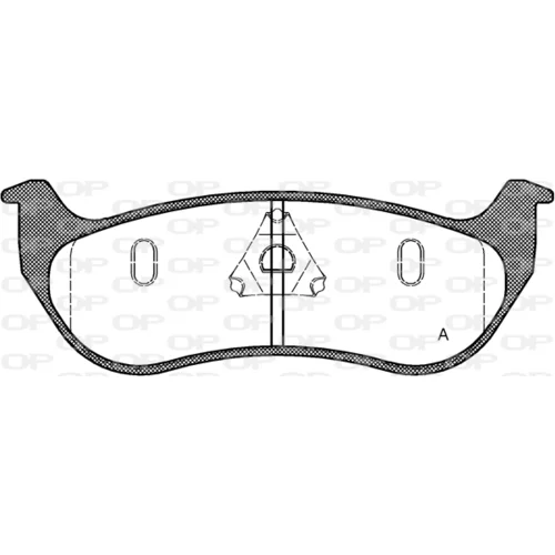 Sada brzdových platničiek kotúčovej brzdy OPEN PARTS BPA0628.75