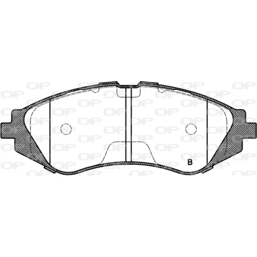 Sada brzdových platničiek kotúčovej brzdy BPA0645.02 (OPEN PARTS) - obr. 1