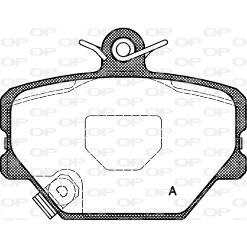 Sada brzdových platničiek kotúčovej brzdy OPEN PARTS BPA0705.02
