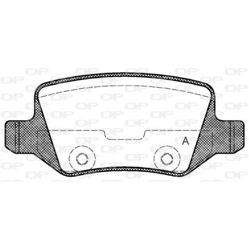 Sada brzdových platničiek kotúčovej brzdy OPEN PARTS BPA0818.00