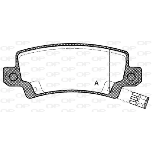 Sada brzdových platničiek kotúčovej brzdy OPEN PARTS BPA0874.02
