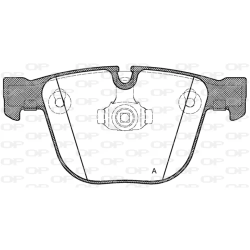 Sada brzdových platničiek kotúčovej brzdy OPEN PARTS BPA0892.00