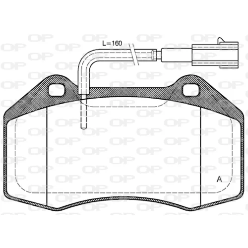 Sada brzdových platničiek kotúčovej brzdy OPEN PARTS BPA1113.12
