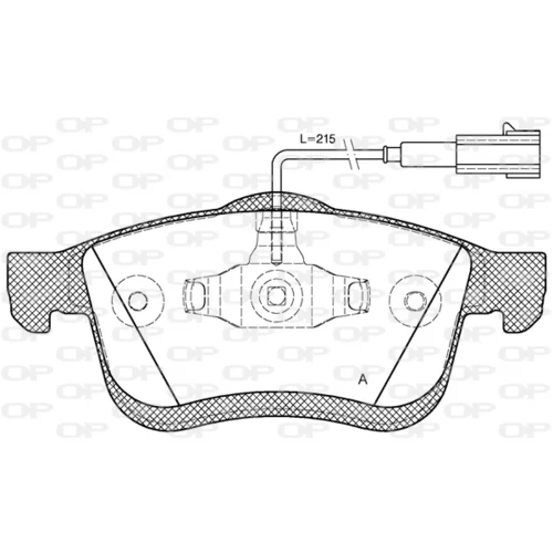 Sada brzdových platničiek kotúčovej brzdy OPEN PARTS BPA1183.01
