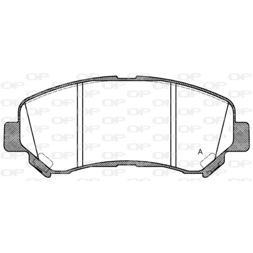 Sada brzdových platničiek kotúčovej brzdy OPEN PARTS BPA1318.00