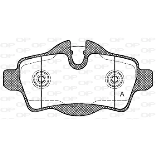 Sada brzdových platničiek kotúčovej brzdy OPEN PARTS BPA1344.00