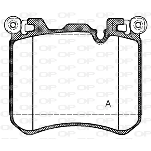 Sada brzdových platničiek kotúčovej brzdy OPEN PARTS BPA1413.00