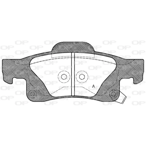 Sada brzdových platničiek kotúčovej brzdy OPEN PARTS BPA1446.02