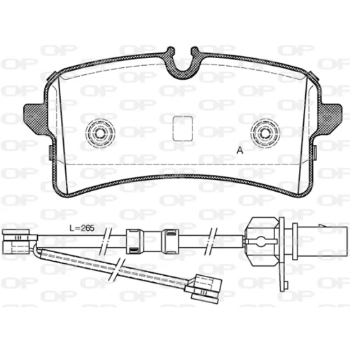 Sada brzdových platničiek kotúčovej brzdy OPEN PARTS BPA1505.02