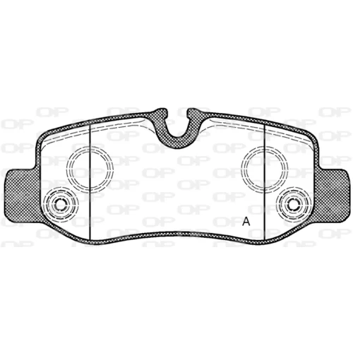 Sada brzdových platničiek kotúčovej brzdy OPEN PARTS BPA1624.00
