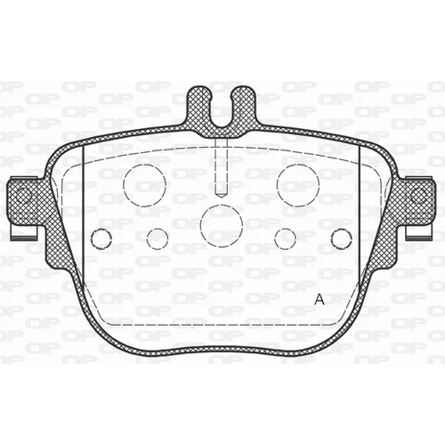 Sada brzdových platničiek kotúčovej brzdy OPEN PARTS BPA1792.00