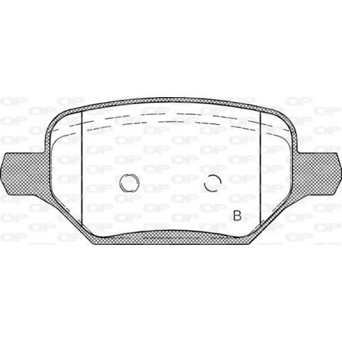 Sada brzdových platničiek kotúčovej brzdy BPA1810.02 (OPEN PARTS) - obr. 1