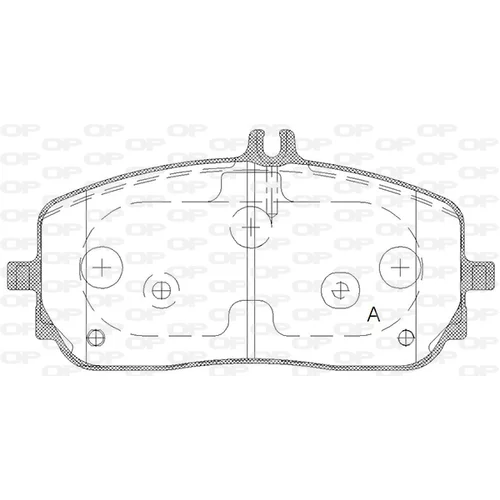 Sada brzdových platničiek kotúčovej brzdy OPEN PARTS BPA1826.00