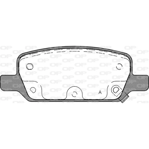 Sada brzdových platničiek kotúčovej brzdy OPEN PARTS BPA1917.02