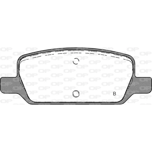 Sada brzdových platničiek kotúčovej brzdy BPA1917.02 (OPEN PARTS) - obr. 1