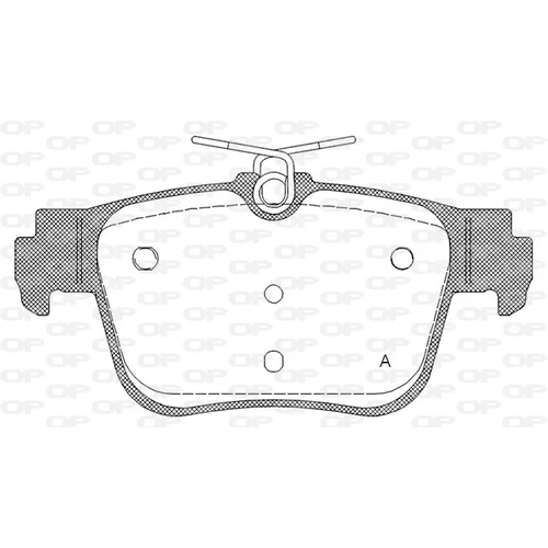 Sada brzdových platničiek kotúčovej brzdy OPEN PARTS BPA1945.00