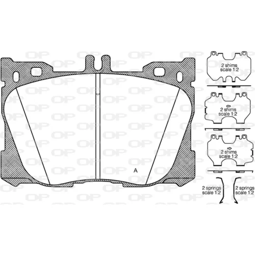 Sada brzdových platničiek kotúčovej brzdy OPEN PARTS BPE1705.00