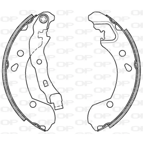 Sada brzdových čeľustí OPEN PARTS BSA2087.00