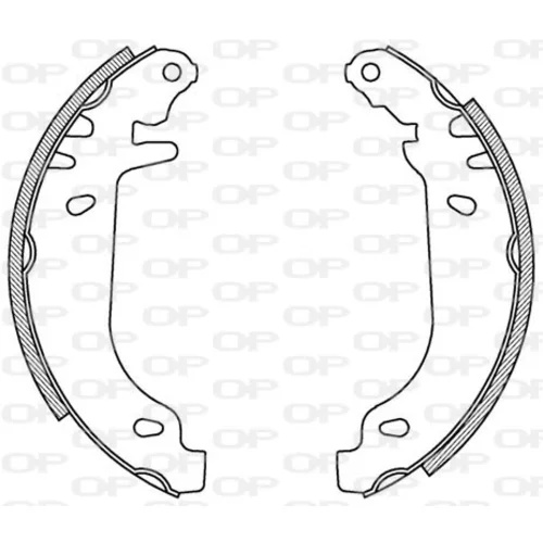 Sada brzdových čeľustí OPEN PARTS BSA2088.00