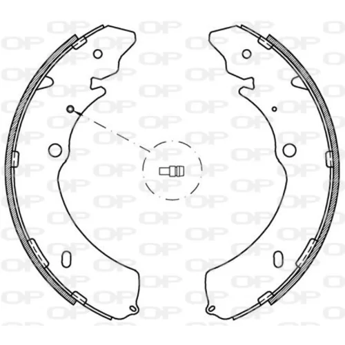 Sada brzdových čeľustí OPEN PARTS BSA2120.00
